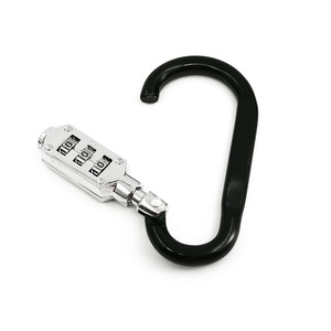 CJSJ Candado de Combinación para Equipaje, Mosquetón de Aleación de Aluminio en Forma de D, Candado Reajustable de 3 Dígitos, Colores Surtidos, Gancho de Seguridad para Viajes - Product Image 2