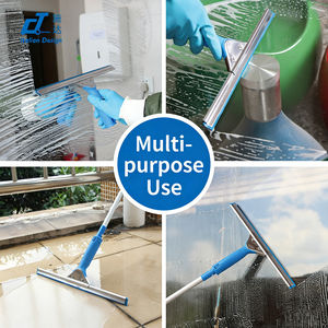 Raclette professionnelle en acier inoxydable pour vitres, outils de nettoyage de vitres commerciaux, essuie-glace à manche en plastique pour le nettoyage des vitres - Product Image 5