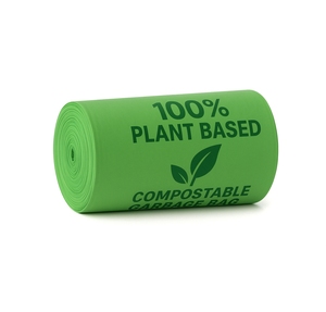 100% sacs poubelle compostables écologiques à base de plantes emballage en plastique de fécule de maïs de stockage de déchets ménagers biodégradables durables - Product Image 6