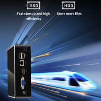 Mini PC Openciaw Ai, boîtier compatible Win11/10, processeur I3 4005U/i5 4200U/i7 4500U, DDR3L 8 Go, SSD 128 Go, double écran, ordinateur de bureau économique pour le bureau et la maison