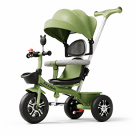 Tricycle robuste pour enfants, tricycle à 3 roues pour enfants, cadre en acier renforcé, capacité de charge élevée, durable pour les tout-petits de 2 à 5 ans