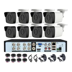 8CH 2MP 2022 새로운 ahd dvr cctv 카메라 감시 홈 가드 보안 시스템 키트