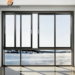 GS Foshan Manufacturer Double Track Aluminum Sliding <b>Window</b> Smooth Sliding Design for Balcony and Kitchen - Product Image 6