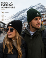 Bonnet tricoté personnalisé avec broderie 3D de personnage, unisexe, pour l'hiver, le ski, les voyages, en coton et élasthanne, marque privée, vente en gros