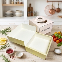Boîte à pâtisserie en carton pliable personnalisée avec logo imprimé, pour boulangerie, pâtisserie, gâteaux, pain, macarons, biscuits, mochi, beignets, qualité alimentaire