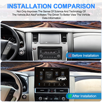 Navihua Nouveau Design 14.6'' Autoradio Multimédia Android Carplay Lecteur DVD pour Nissan Patrol Y62 QX80 Armada 2012-2020