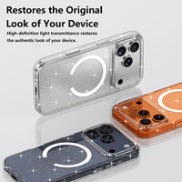 Étui de téléphone magnétique transparent ultra fin avec protection de l'appareil photo, antichoc, hybride TPU pour iPhone 18 Pro Max