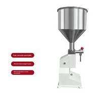 Machine de remplissage quantitatif de liquide pneumatique mécanique d'usine, précision 1, trémie en acier inoxydable, machine de remplissage manuelle facile