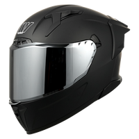 Casque de moto ouvert certifié ECE en ABS noir mat avec fermeture rapide, visière auto-teintée, amovible, lavable et respirant