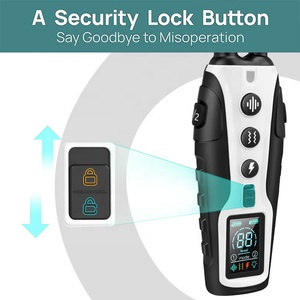 Collar de choque electrónico para entrenamiento de perros 2025 con bloqueo de seguridad remoto de 3280 pies recargable IP67 a prueba de agua - Product Image 3