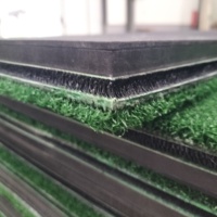 Tapis d'entraînement de golf 3D en nylon robuste pour practice extérieur, 1500x1500mm, 40mm d'épaisseur