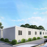 Maison préfabriquée en conteneur pliable, respirante, à structure en acier |   Maison mobile à montage rapide pour bureau temporaire/dortoir