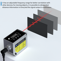 Capteur de distance laser haute précision FUWEI 20m FLR-2000N-UIR DC15-30V, vertical vers le bas, pour la mesure de la distance de niveau de matériaux/liquides