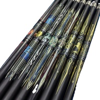 Queue de billard en fibre de carbone 1/2, design tendance, joint Uni-Loc, pointe multicouche 12,5 mm, longueur 57 pouces, en promotion