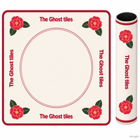 Tapis de mahjong carré à motif personnalisé rétro, série plantes, adapté aux fêtes de famille, tapis de mahjong de style américain