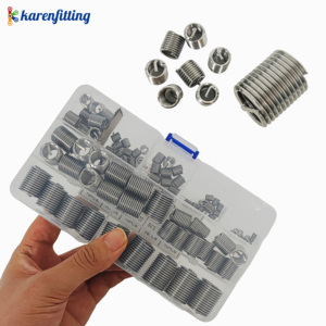 Assortiment d'inserts filetés en acier inoxydable M3 M4 M5 M6 M8 M10 M12 M14 M16 pour la réparation des trous abîmés - Product Image 2