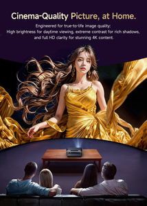 Nuevo Proyector Comercial Fast TV Pro: 1450 ANSI Nativos 1080P, Corrección Trapezoidal Automática 4D y Enfoque, Wi-Fi 6, <span class=keywords><strong>para</strong></span> Oficina, Iglesia, Eventos - Product Image 6