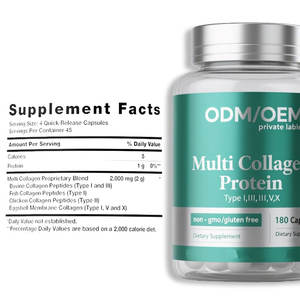 OEM Private Label congelato collagene pelle sbiancante capsule integratori tipi I, <span class=keywords><strong>II</strong></span>, III, V & X Ceramide Multi collagene capsule - Product Image 2