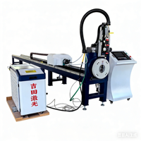 Machine de découpe laser à fibre CNC simple 1000W 3000W avec refroidissement par eau pour tubes métalliques/laiton ronds/carrés |   Alimentation automatique