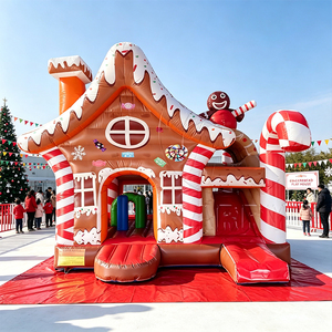 <span class=keywords><strong>Castillo</strong></span> Inflable Navideño, <span class=keywords><strong>Castillo</strong></span> Inflable <span class=keywords><strong>Interior</strong></span> con Tobogán, Castillos Inflables para Fiestas Infantiles al Aire Libre, para Eventos al Aire Libre - Product Image 1
