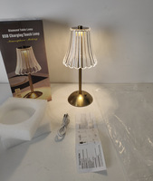 Lampe de Bureau LED Moderne en Acrylique avec Commande Tactile et Télécommande, Rechargeable USB, Ambiance Chaleureuse et Élégante pour Chambre à Coucher et Chevet
