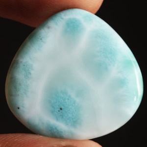 พลอย Larimar อัญมณี Cabochon หลวม4มม. อัญมณี925คุณภาพสูงจากธรรมชาติ - Product Image 1