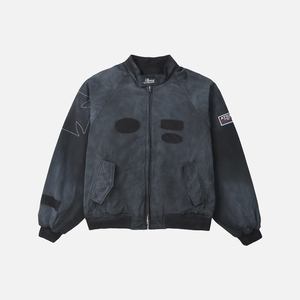 Chaqueta Cortavientos Vintage <span class=keywords><strong>de</strong></span> Algodón Lavado con Bordado <span class=keywords><strong>de</strong></span> Carreras para Hombre y <span class=keywords><strong>Mujer</strong></span> - Product Image 3