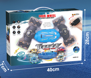 Auto radiocomandata Torony a quattro ruote, scala 1:4, doppio telecomando, elettrica, per interni ed esterni, pronta all'uso, giocattolo in plastica per età dai 5 anni in su - Product Image 3