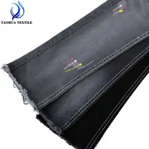 F8232 Hot sale super stretch cotton lycra denim fabric for lady women jeans
