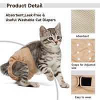 Échantillon de couche pour animaux de compagnie personnalisé bon prix couches pour chats couches pour chiens couches lavables réutilisables pour chien chat