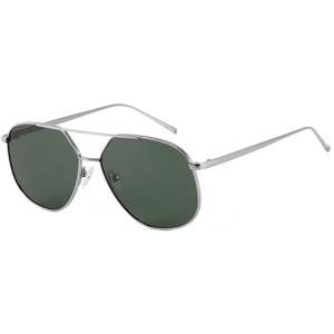 Gafas de Sol de Piloto con Montura Metálica Completa, Lentes Verdes, Protección UV400, Unisex, para Actividades al Aire Libre - Product Image 1