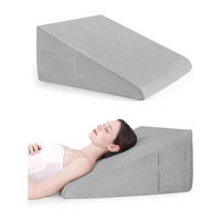 Bettkeil kissen zum Schlafen, 12-Zoll-Keilkissen für nach der Operation, saurer Rückfluss, Schnarchen, Memory Foam Top Triangle Kissen