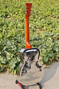 Guitarra Resonadora Aiersi de Fábrica, de Latón Metálico con Patrón de Árbol Hawaiano, Cono Único, Puente Biscuit Brillante, para <span class=keywords><strong>Bluegrass</strong></span> - Product Image 5