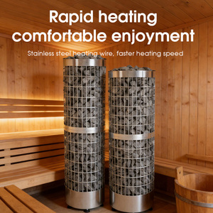 Nouveau design Chauffage extérieur pour sauna HARVIA Cilindro de couleur noire, Couleurs personnalisées Poêle à sauna HARVIA en acier inoxydable - Product Image 5