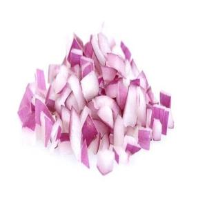 Venta al por mayor de rodajas de cebolla roja congelada IQF HP Valia, Grado A, 1 kg, envasado a granel, fresca y lista para usar para curry, salteados y platos preparados. - Product Image 1
