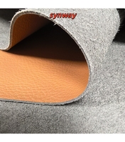 Cuir synthétique PU Napa en microfibre 1,2 mm, tricoté, solide, doux au toucher, résistant aux taches et à l'usure, pour garnitures intérieures automobiles
