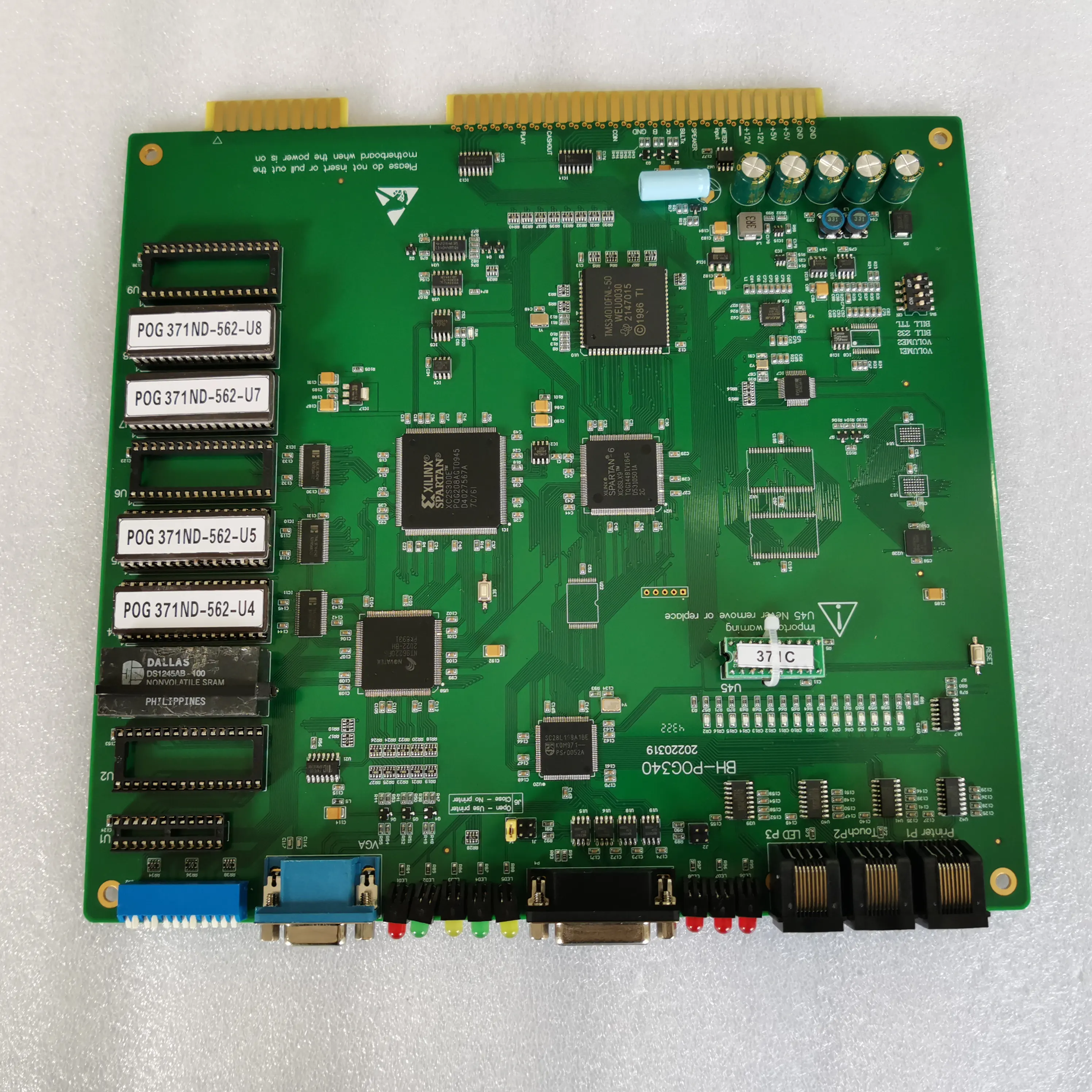 Estoque T340 + POT OURO América popular jogo de tabuleiro POG 506 510 580 371 595 toda a Versão Jogo PCB Fabricação