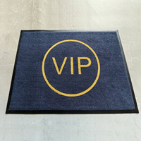 Tapis personnalisable en jacquard imprimé en 3D avec logo sur mesure pour usage commercial et intérieur/extérieur, avec dos antidérapant en caoutchouc