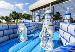 Tobogán personalizado, equipo de Parque de Atracciones inflable con <span class=keywords><strong>torre</strong></span> de escalada, parque de juegos suave inflable con alta calidad - Product Image 4