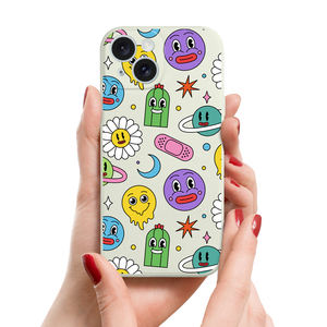 Stock lindo estampado de flores funda de teléfono de silicona a prueba de golpes funda de teléfono celular de silicona suave para <span class=keywords><strong>iPhone</strong></span> 15 Pro Max 14 13 12 11 SE3 - Product Image 5