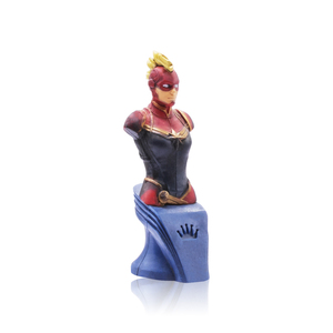Figura de acción de colección hecha a medida estatua de PVC 3D Capitán Marvel Super Anime película personajes juguetes nuevo capitán figura de juguete Bustos - Product Image 4