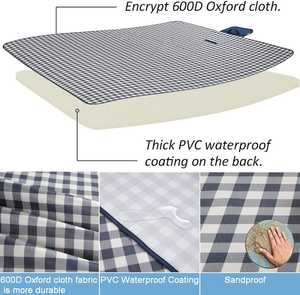 Promotional Foldable Lightweight <b>Picnic</b> Mat Easy to Clean Plastic Beach Outdoor Waterproof & Moisture-Resistant Rug - Product Image 5