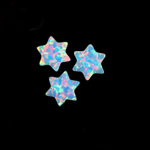Hexagram <span class=keywords><strong>Star</strong></span> Lab ha creato opale opale sintetico <span class=keywords><strong>David</strong></span> <span class=keywords><strong>Star</strong></span> per la creazione di gioielli - Product Image 4
