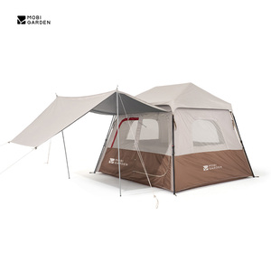 Mobi Garden Holiday Mountain House 5.9 Lite Tente de camping automatique 2 en 1 avec auvent occultant, installation rapide, abri extérieur - Product Image 1