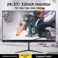 Wholesale 27-Inch 4K IPS Panel Office Gaming Computer Monitor Curved Surface Display 144Hz 125% SRGB 19 Electric Screen