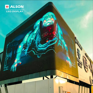 ALSON LED Dış Mekan 90 °   Açısal LED Ekran 3D LED Billboard P2.5 P3 P4 P5 Yüksek Çözünürlüklü LED Sabit Kurulum Reklam Ekranı - Product Image 1