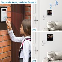 Anjielo - Vidéophone filaire 4 fils avec vision nocturne IR, audio bidirectionnel, étanche IP65, écran LCD 3 pouces pour la sécurité domestique