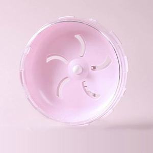 Roue de course pour hamster, tapis roulant léger en PP, style classique, silencieux, antidérapant, peut être accroché à la cage, jouet pour petits animaux, grande taille - Product Image 3