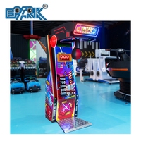 Grande machine de jeu d'arcade de boxe en métal Équipement de divertissement de mesure de la force du poing avec paiement de pièces Amusement amusant
