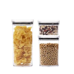 Recipiente de alimentos transparente de alta calidad de 600ml, tarro de plástico hermético de boca ancha con tapa para almacenamiento de granos - Product Image 5